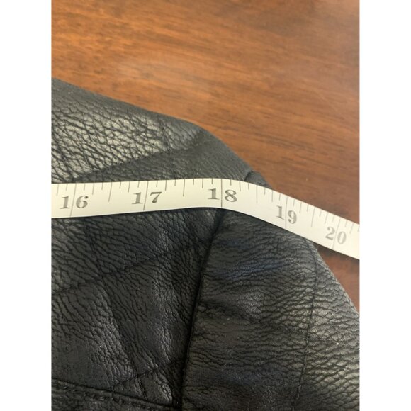 A.N.A. XL Faux Leather Black Moto Jacket Grung Streetwear - Picture 7 of 9